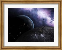 Two courier shuttles pass near Eione on their way to Nereus Fine Art Print