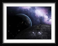 Two courier shuttles pass near Eione on their way to Nereus Fine Art Print