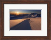 Midnight Sun over Lilletinden Mountain, Nordland, Norway Fine Art Print