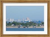 Africa, Mozambique, Maputo, port area boats Fine Art Print