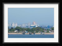 Africa, Mozambique, Maputo, port area boats Fine Art Print