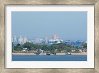 Africa, Mozambique, Maputo, port area boats Fine Art Print