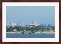 Africa, Mozambique, Maputo, port area boats Fine Art Print