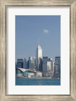 City skyline view from Victoria Harbor, Hong Kong, China Fine Art Print