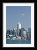 City skyline view from Victoria Harbor, Hong Kong, China Fine Art Print