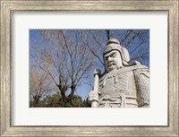 Carved warrior statues, Changling Sacred Was, Beijing, China Fine Art Print