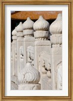 China, Beijing, Forbidden City. Emperors palace, ornate marble bridge. Fine Art Print