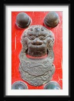 Door knocker, Hall of Consolation, Forbidden City, Beijing, China Fine Art Print