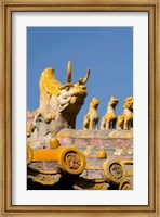 Dragon roof, Hall of Consolation, Forbidden City, Beijing, China Fine Art Print