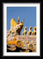 Dragon roof, Hall of Consolation, Forbidden City, Beijing, China Fine Art Print