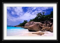 Beach, La Digue in the Seychelle Islands Fine Art Print