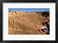 Historical 2nd Century Roman Theater ruins in Dougga, Tunisia, Northern Africa Fine Art Print