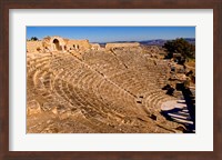 Historical 2nd Century Roman Theater ruins in Dougga, Tunisia, Northern Africa Fine Art Print