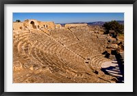 Historical 2nd Century Roman Theater ruins in Dougga, Tunisia, Northern Africa Fine Art Print