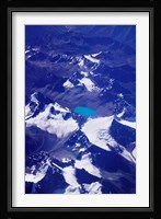 Aerial View of Snow-Capped Peaks on the Tibetan Plateau, Himalayas, Tibet, China Fine Art Print