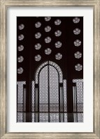 Archway in Al-Hassan II mosque, Casablanca, Morocco Fine Art Print