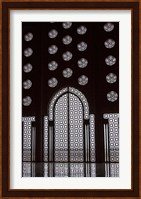 Archway in Al-Hassan II mosque, Casablanca, Morocco Fine Art Print