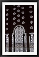 Archway in Al-Hassan II mosque, Casablanca, Morocco Fine Art Print