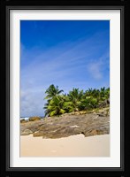 Anse Bambous Beach on Fregate Island, Seychelles Fine Art Print