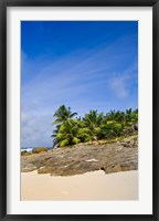 Anse Bambous Beach on Fregate Island, Seychelles Fine Art Print