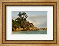 Anse-Source D'Argent coastline, Seychelles, Africa Fine Art Print