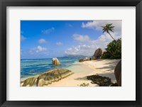Rock formations, La Digue Island, Seychelles Fine Art Print