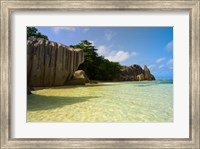 Cliffs of Anse-Source D'Argent, Seychelles, Africa Fine Art Print