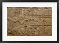 Egypt, Luxor, Luxor Temple, Hieroglyphics Fine Art Print