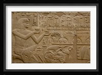 Egypt, Luxor, Luxor Temple, Hieroglyphics Fine Art Print