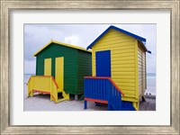 Cottages near the water, Cape Town, South Africa Fine Art Print