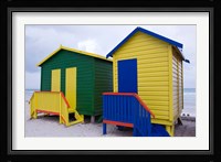 Cottages near the water, Cape Town, South Africa Fine Art Print