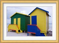 Cottages near the water, Cape Town, South Africa Fine Art Print