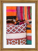 Details of the Carpet Souk, The Souqs of Marrakech, Marrakech, Morocco Fine Art Print