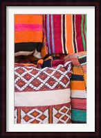 Details of the Carpet Souk, The Souqs of Marrakech, Marrakech, Morocco Fine Art Print