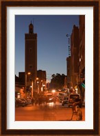 Er Rachidia, Town Mosque and Rue el-Mesjia, Ziz River Valley, Morocco Fine Art Print