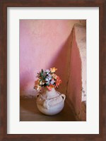 Flowers and Room Detail in Dessert House (Chez Julia), Merzouga, Tafilalt, Morocco Fine Art Print