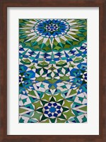 Floor tiles in Al-Hassan II mosque, Casablanca, Morocco Fine Art Print