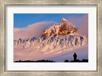Graae Glacier and Mount Sabatier, Trollhul, South Georgia Island, Antarctica Fine Art Print