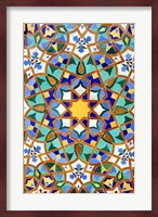 Hassan II Mosque Mosaic Detail, Casablanca, Morocco Fine Art Print