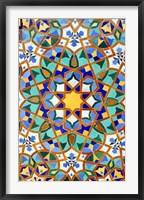 Hassan II Mosque Mosaic Detail, Casablanca, Morocco Fine Art Print