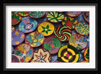 Ethiopia: Tigray, Axum, woven baskets, market Fine Art Print