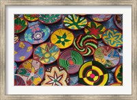 Ethiopia: Tigray, Axum, woven baskets, market Fine Art Print