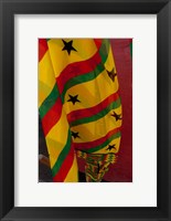 Ghana, Port city of Tema, Textile Patterns Fine Art Print