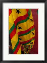 Ghana, Port city of Tema, Textile Patterns Fine Art Print