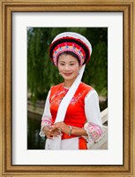 Bai Minority Woman in Traditional Ethnic Costume, China Fine Art Print