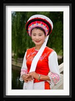 Bai Minority Woman in Traditional Ethnic Costume, China Fine Art Print