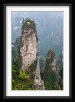 Cable Car To Yellow Stone Stronghold Village, Zhangjiajie National Forest Park, Hunnan, China Fine Art Print