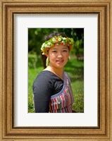 China, Yunnan, Young Dulong Portrait with Ethnic Costume Fine Art Print