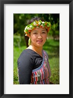 China, Yunnan, Young Dulong Portrait with Ethnic Costume Fine Art Print