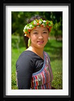 China, Yunnan, Young Dulong Portrait with Ethnic Costume Fine Art Print